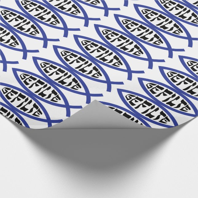 Jesus Gefilte Fish - Jewish Passover Humour Wrapping Paper (Corner)
