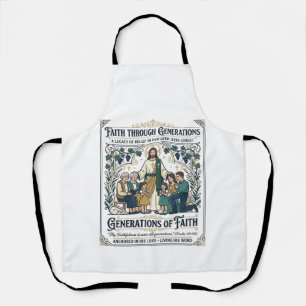 Jesus Genealogy Family Tree Shirt Faith Based Desi Apron