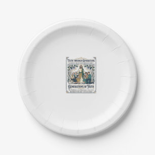 Jesus Genealogy Family Tree Shirt Faith Based Desi Paper Plate