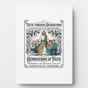 Jesus Genealogy Family Tree Shirt Faith Based Desi Plaque