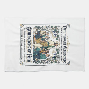 Jesus Genealogy Family Tree Shirt Faith Based Desi Tea Towel