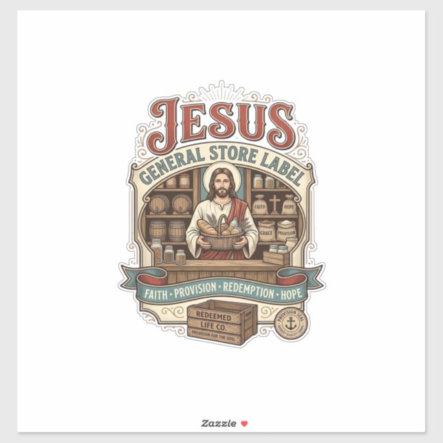 Jesus General Store Label Jesus General Store Chri (Sheet)