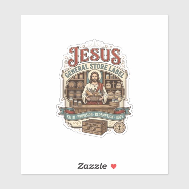 Jesus General Store Label Jesus General Store Chri (Sheet)