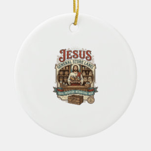 Jesus General Store Label Jesus General Store Chri Ceramic Tree Decoration