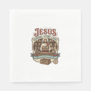 Jesus General Store Label Jesus General Store Chri Napkin
