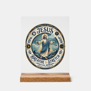 Jesus Gentle Movement Wellness Shirt Faith Based D Acrylic Sign