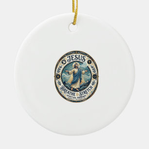 Jesus Gentle Movement Wellness Shirt Faith Based D Ceramic Tree Decoration