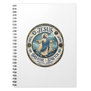 Jesus Gentle Movement Wellness Shirt Faith Based D Notebook
