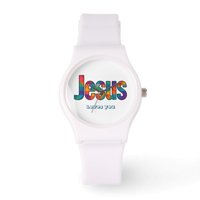 Jesus geometric pattern  watch (Front)
