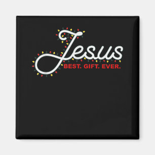 Jesus Gift Ever Christmas Light Xmas Gift T Shirt  Magnet