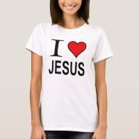 Jesus gifts I love Jesus logo Jesus t-Shirt