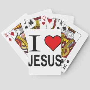 Jesus gifts I Love Jesus Playing Cards
