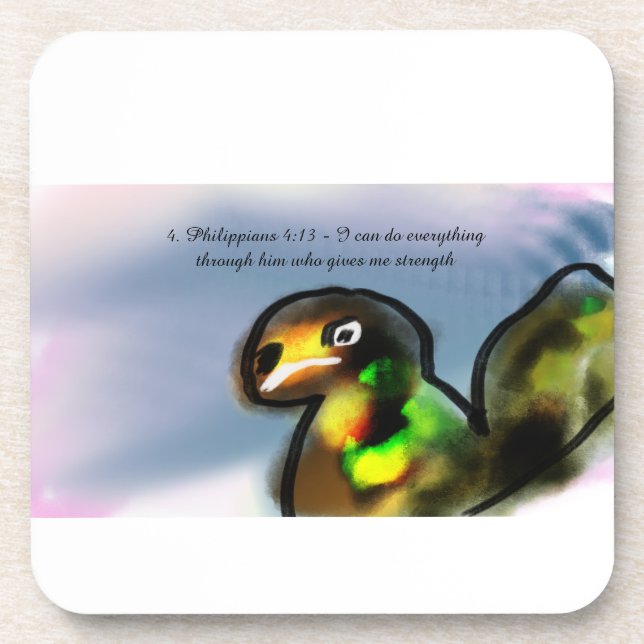 Jesus give strength  coaster (Front)