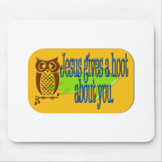 Jesus gives a hoot about you products mouse mat