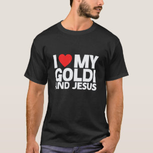 Jesus Golden Retriever  Dog  Pet Goldi Puppy T-Shirt
