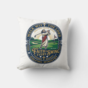 Jesus Golf Shirt Faith Based Design_1 Cushion
