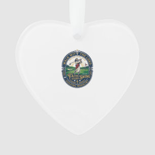 Jesus Golf Shirt Faith Based Design_1 Ornament