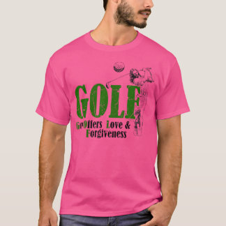 Jesus Golf Sport God Offer Love And Forgiveness Fu T-Shirt