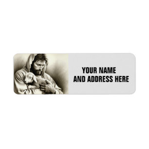 JESUS GOOD SHEPHARD RETURN ADDRESS LABELS
