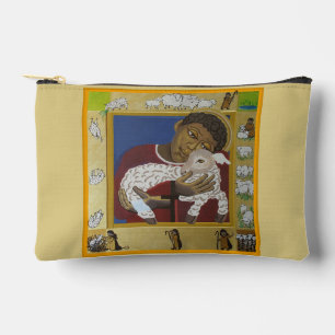 Jesus Good Shepherd prayerbook rosary Accessory Pouch