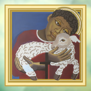 Jesus Good Shepherd Window Cling
