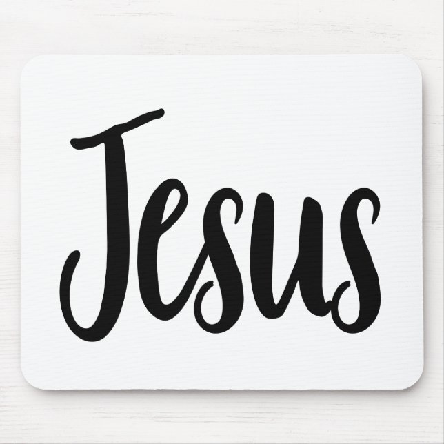 Jesus Gospel Graphics Aesthetic Christian Quotes Mouse Mat (Front)