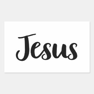 Jesus Gospel Graphics Aesthetic Christian Quotes Rectangular Sticker