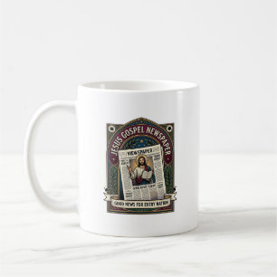 Jesus Gospel Newspaper Jesus Newspaper Christian F Coffee Mug