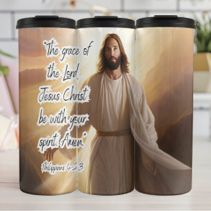 Jesus: Grace, Spirit, Philippians Blessing Thermal Tumbler