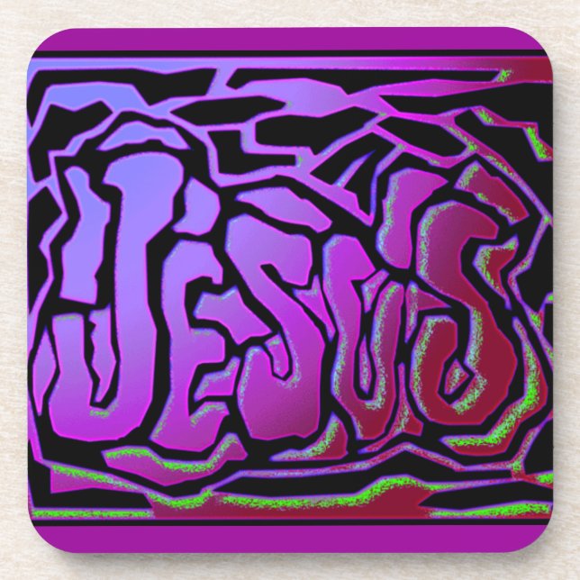 Jesus Graffiti Customise It Coaster (Front)