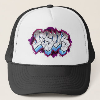 jesus graffiti trucker hat