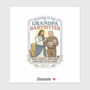 Jesus Grandparents Babysitting Humour Shirt Faith 