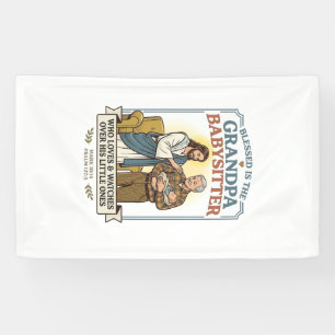 Jesus Grandparents Babysitting Humour Shirt Faith  Banner