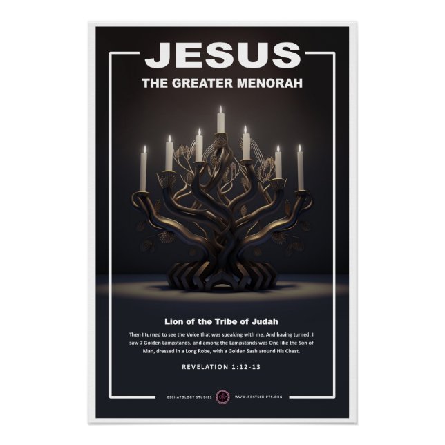 Jesus - Greater Menorah Poster (Front)