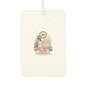 Jesus Habit Tracker Faith Jesus Habit Tracker Chri Car Air Freshener