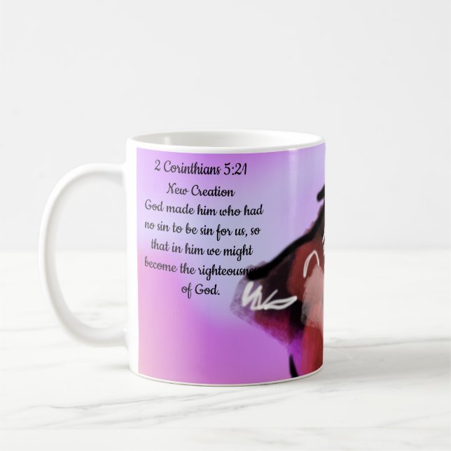 jesus hand coffee mug (Left)