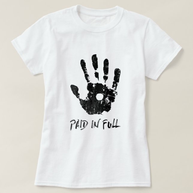 Jesus Hand Print Paid in Full  Christian T Shirt18 T-Shirt (Design Front)