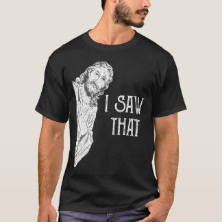 Jesus Handwritten Cursive Cross Art Birth Baptism T-Shirt