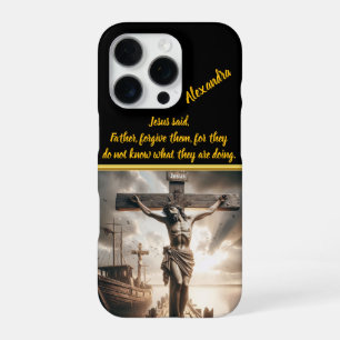 Jesus Hanging Above Calm Waters Scene iPhone 16 Pro Case