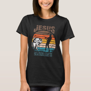 Jesus Has A Fish Story Too Retro Vintage Christian T-Shirt