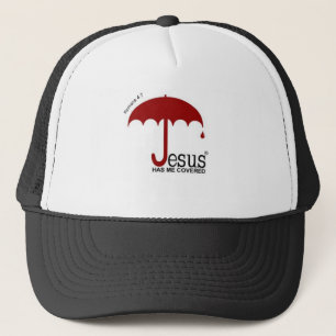 Jesus Has Me Covered Trucker Hat