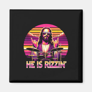 Jesus Has Rizzen He Is Rizzin' Funny Christian Nd  Magnet