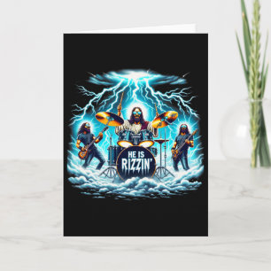 Jesus Has Rizzen He Is Rizzin' Vintage Christian B Card