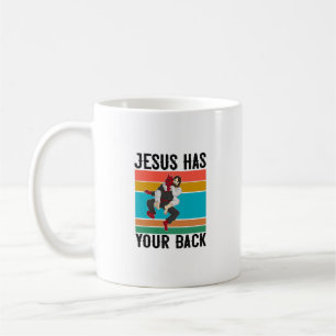 Jesus Has Your Back Brazilian Jiu Jitsu Gift Chris Coffee Mug