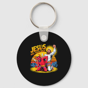 Jesus Has Your Back Christian Faith  Key Ring