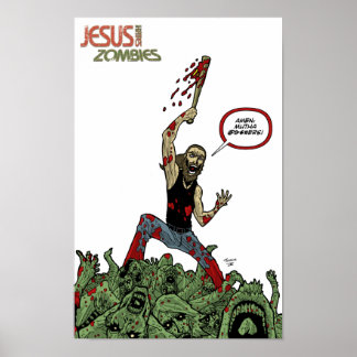 Jesus Hates Zombies "Amen" Print