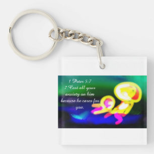 jesus have worry  key ring