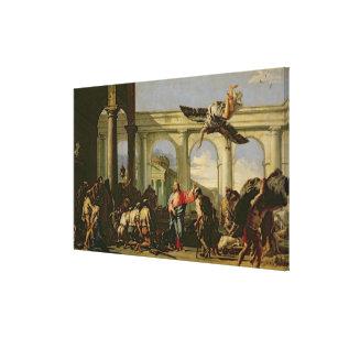 Jesus Healing the Paralytic at the Pool Canvas Print
