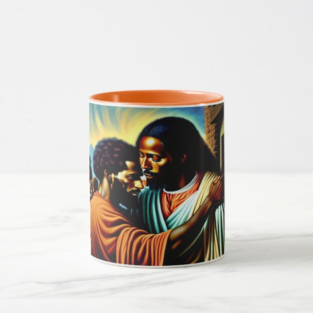 Jesus Heals a Blind Man Combo Mug (Center)