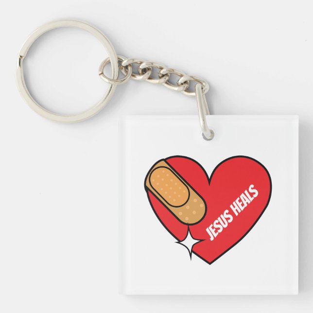Jesus Heals Key Ring (Front)